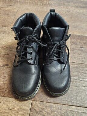 Dr. Martens 939 Ben Kids Size 4 /Women's Size 5.5/6 Black Leather Lace Up Boots